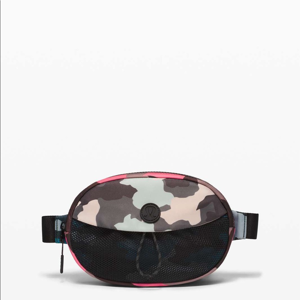 lululemon athletica Pink Camo Crossbody Belt Bag